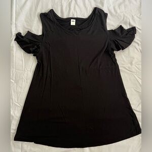 Old Navy Black cold shoulder top